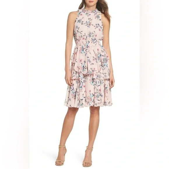 Eliza J | Dresses | Nwt Eliza J Floral Ruffle Aline Dress | Poshmark